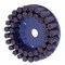 Nylox Disc Brush, Crimped Straight, 4 in Brush Dia, 7/8 in Center Hole, 0.04 in Filament/Wire Diameter, Ny 85818 - alternate 1